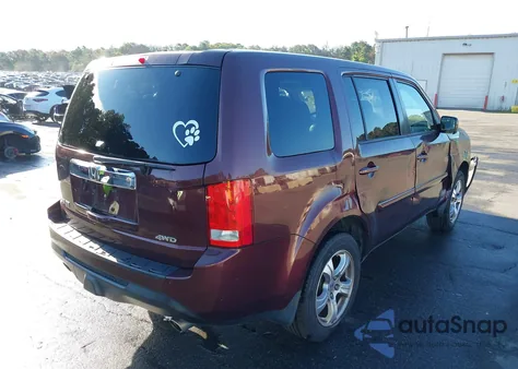 2012 Honda Pilot Ex-L z USA, uszkodzony, nr VIN 5FNYF4H59CB071437